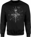 Góry Kompas Turystyka Outdoor Wędrówka Gwiazdy Męska bluza 