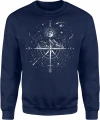 Góry Kompas Turystyka Outdoor Wędrówka Gwiazdy Męska bluza 