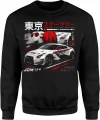 Białe Auto Tokyo Racing Wyścigi Uliczne  Męska bluza 