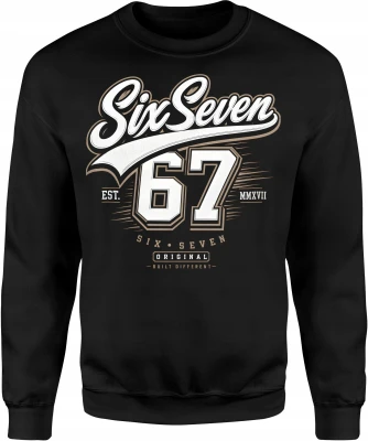 Six Seven 6 7 original est styl Męska bluza