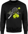 Tennis heartbeat racket player training Męska bluza 