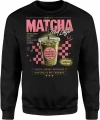 Matcha Latte Iced Herbata Zielona Napój Cafe Męska bluza 