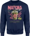 Matcha Latte Iced Herbata Zielona Napój Cafe Męska bluza 
