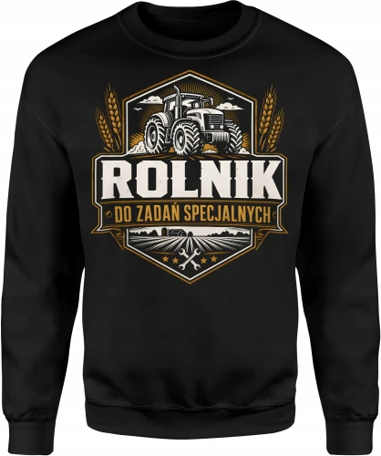 Rolnik Do Zadań Specjalnych Traktor Gospodarstwo Rolne Męska bluza 