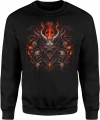 Demoniczny kozioł piekielne czaszki dark fantasy Męska bluza 