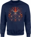Demoniczny kozioł piekielne czaszki dark fantasy Męska bluza 