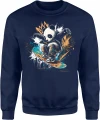 Panda skate deskorolka street miejski styl Męska bluza 