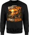 Ratuję Ryby Z Wody I Piwo Z Butelek Wędkarz Jezioro Relaks Męska bluza 