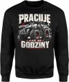 Pracuje Na Hektary A Nie Na Godziny Rolnik Traktor Męska bluza 
