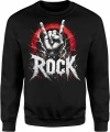 Heavy Metal Muzyka Rockowa Gest Rogi Koncert Męska bluza 