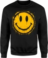 Smile face graffiti emoji happy Męska bluza 