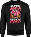 Najpierw Masa A Potem Się Zobaczy świnka trening Męska bluza 