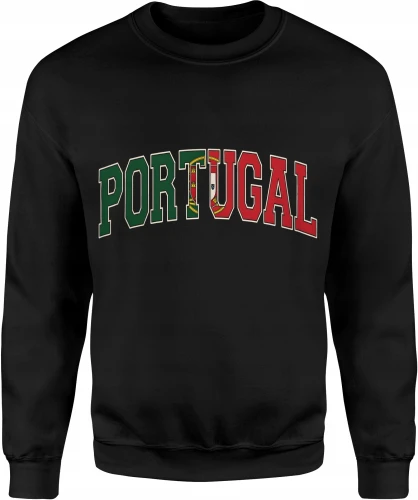 Portugal Flaga Portugalii Football Fan Style Męska bluza 