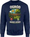 Ogród dzwoni muszę lecieć natura warzywa działka Męska bluza 