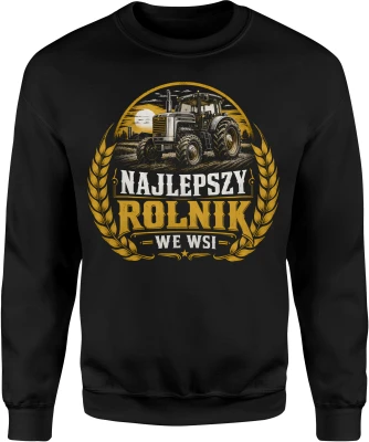 Rolnik traktor wieś gospodarstwo pole farmer Męska bluza