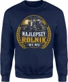 Rolnik traktor wieś gospodarstwo pole farmer Męska bluza 