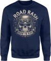 Motocyklowa Czaszka Kask Born To Ride Chopper Męska bluza 