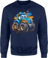 Kolorowy traktor rolnik gospodarstwo bajkowy pojazd Męska bluza 
