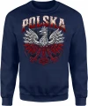Polska Orzeł Biały Godło Duma Ojczyzna Męska bluza 