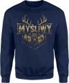 Myśliwy jeleń góry dzika natura leśny klimat Męska bluza 
