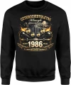 Czterdziestoletni klasyk rocznik 1986 auto vintage motoryzacja oldschool Męska bluza 