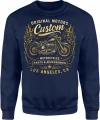 Custom Motorcycles chopper biker motocykl oldschool Męska bluza 