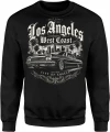 Los Angeles lowrider city of angels samochód vintage  Męska bluza 