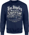 Los Angeles lowrider city of angels samochód vintage  Męska bluza 