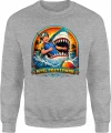Myśl pozytywnie shark beach summer holiday Męska bluza 