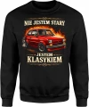 Maluch klasyk auto fiat oldschool Męska bluza 