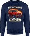Maluch klasyk auto fiat oldschool Męska bluza 