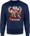 F-35 Husarz myśliwiec bojowy orzeł Męska bluza 