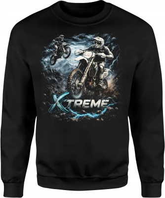 Extreme motocross motocykle dirt bike offroad Męska bluza