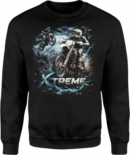 Extreme motocross motocykle dirt bike offroad Męska bluza 