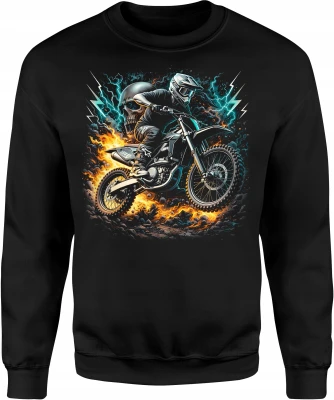 Motocross dirt bike rider extreme enduro Męska bluza