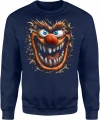 Szalony potwór creepy clown straszna bestia Męska bluza 