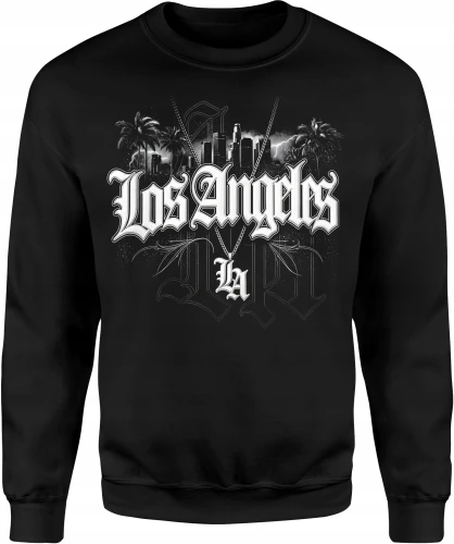 Los Angeles California street urban city Męska bluza 