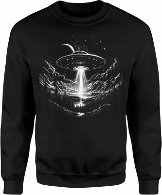 UFO nad górami kosmiczny statek obcy Męska bluza