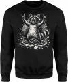 Szalony szop ręce w geście rockowym Męska bluza 