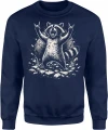 Szalony szop ręce w geście rockowym Męska bluza 