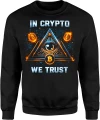 In Crypto We Trust bitcoin money Męska bluza 