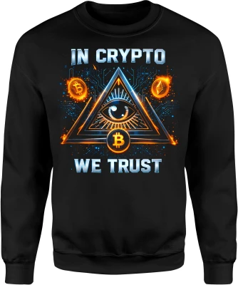 In Crypto We Trust bitcoin money Męska bluza