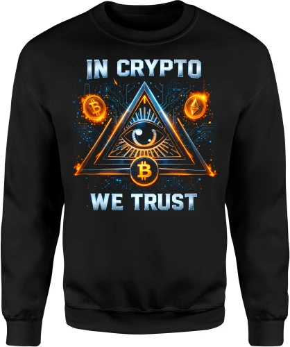 In Crypto We Trust bitcoin money Męska bluza 