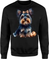Yorkshire Terrier York Piesek Słodki Pupilek Męska bluza 