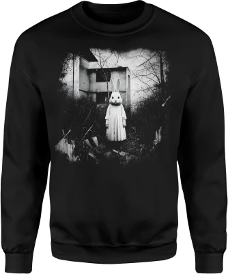Mroczny Królik Opuszczony Dom Creepy Rabbit Męska bluza