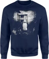 Mroczny Królik Opuszczony Dom Creepy Rabbit Męska bluza 