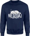 Nie dzisiaj kot śpioch leniwy zwierzak  Męska bluza 