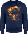 Niedźwiedź góry natura wilderness moon Męska bluza 
