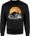 Kot Na Rekinie Shark Cat Surreal Męska bluza 