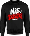 Nie dzieki bunt styl uliczny ironiczny humor Męska bluza 